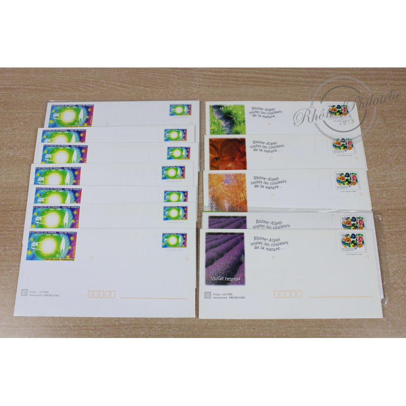 LOT DE 29 ENVELOPPES MONDE, PRÉ-AFFRANCHIES, ENVIRONNEMENT/ENERGIE, LETTRES 20G