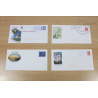 LOT DE 20 ENVELOPPES, PRÉ-AFFRANCHIES, DOMTOM/ILE/PRESQU'ILE, LETTRES 20G