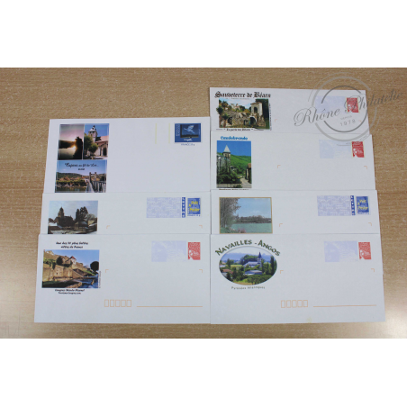 LOT DE 33 ENVELOPPES, PRÉ-AFFRANCHIES, PAYSAGES FRANÇAIS, LETTRES FR 20G