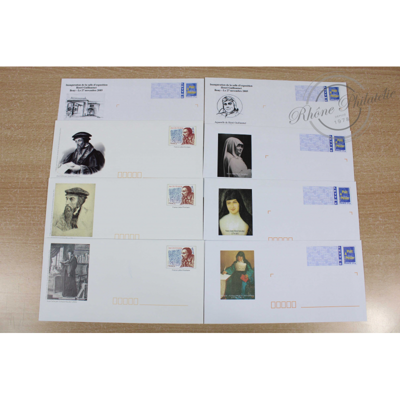 LOT DE 48 ENVELOPPES, PRÉ-AFFRANCHIES, PERS CÉLÈBRES, LETTRES 20G