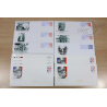 LOT DE 48 ENVELOPPES, PRÉ-AFFRANCHIES, PERS CÉLÈBRES, LETTRES 20G