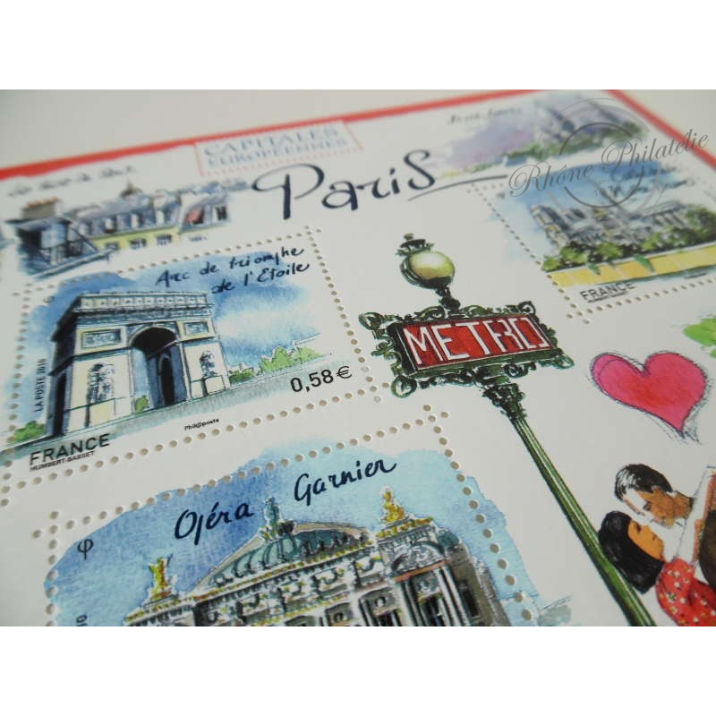 LOT DE 13 FEUILLETS F4514 PARIS ANNEE 2010, FACIALE 30,16€