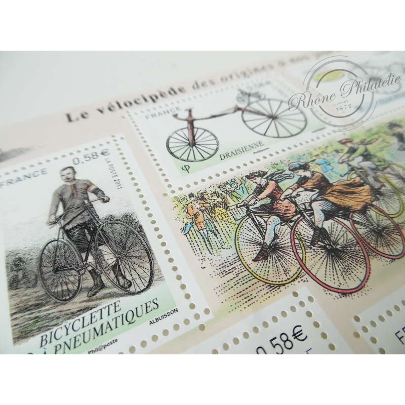 LOT DE 11 BLOCS F4555 LE VELOCIPEDE, FACIALE 38,28€