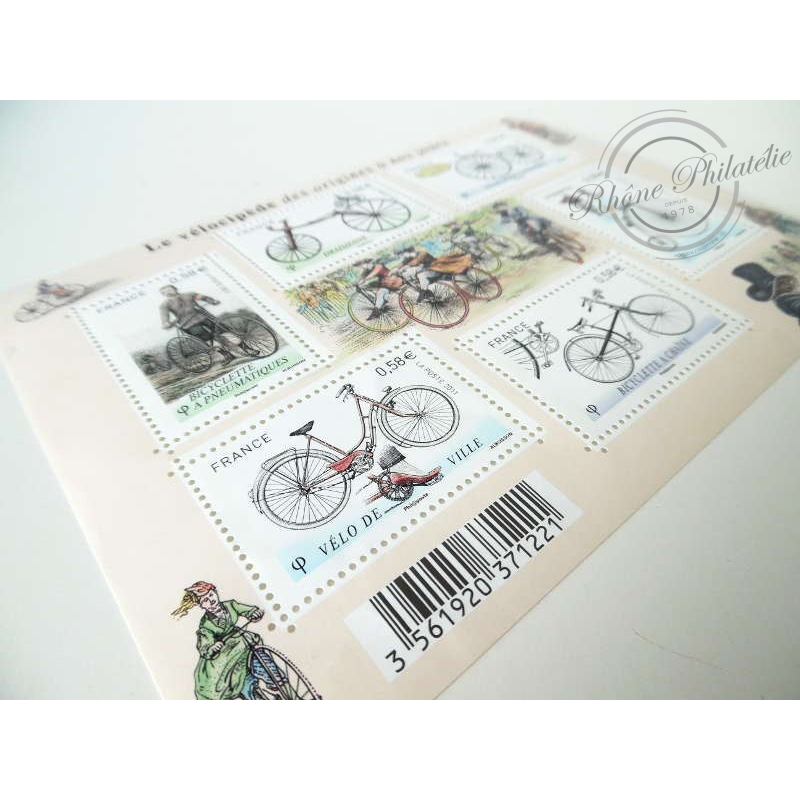 LOT DE 11 BLOCS F4555 LE VELOCIPEDE, FACIALE 38,28€