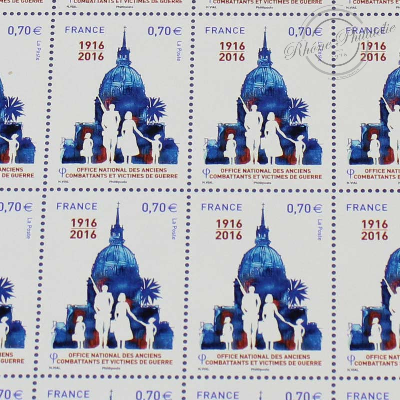 FEUILLE TIMBRES POSTE N°5113, CENTENAIRE DE L'OFFICE DES ANCIENS COMBATTANTS-2016