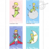 CARNET FRANCE BC2001, LE PETIT PRINCE, TIMBRES POUR AFFRANCHIR 12 LETTRES 20G