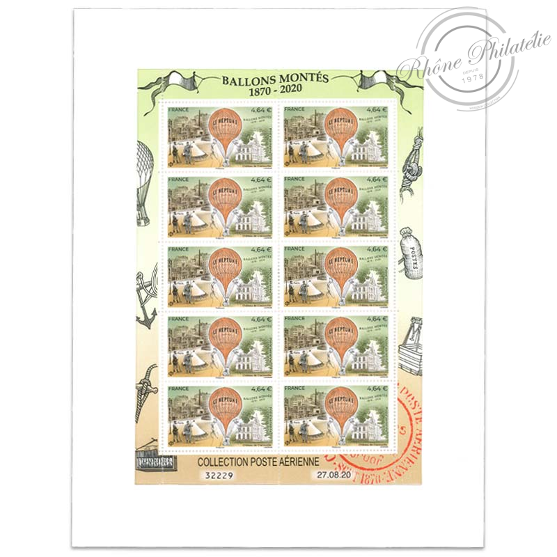 PA N°F84a BALLONS MONTES, FEUILLE COLLECTOR LE NEPTUNE-2020