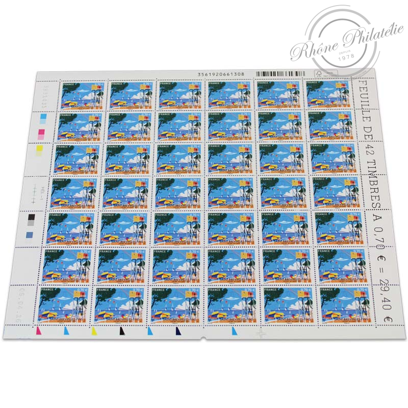 FEUILLE TIMBRES POSTE N°5047, SAINT-BREVIN-LES-PINS-2016