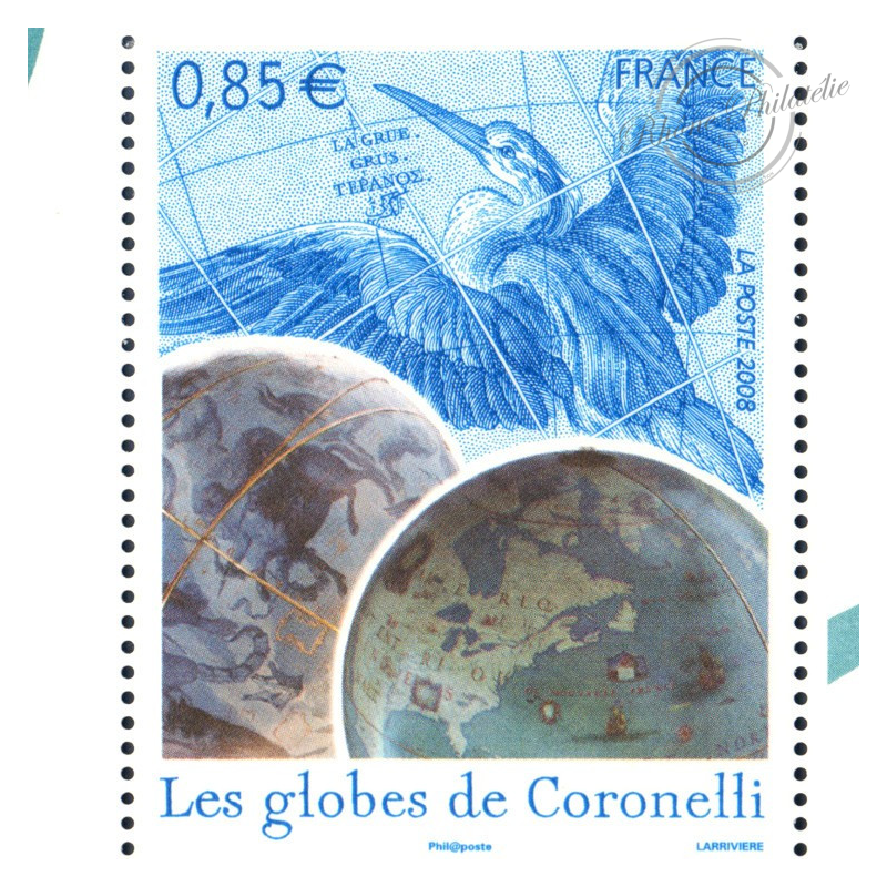 LOT DE 10 BLOCS SOUVENIRS N°_26 GLOBES DE CORONELLI 2008, BLISTER OUVERT