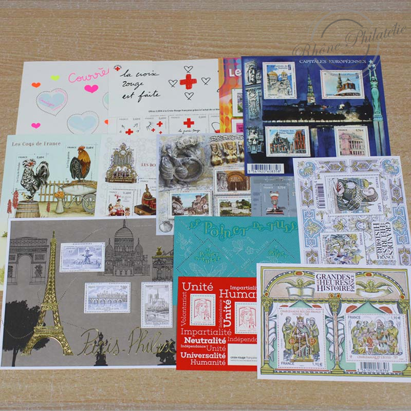 LOT DE TIMBRES DIVERS EN EUROS, TIMBRES NEUFS** APRES 2014, VF 400€
