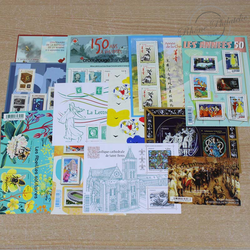 LOT DE TIMBRES DIVERS EN EUROS, TIMBRES NEUFS** APRES 2014, VF 400€