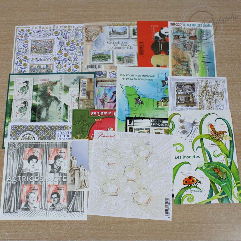 LOT DE TIMBRES DIVERS EN EUROS, TIMBRES NEUFS** APRES 2014, VF 400€