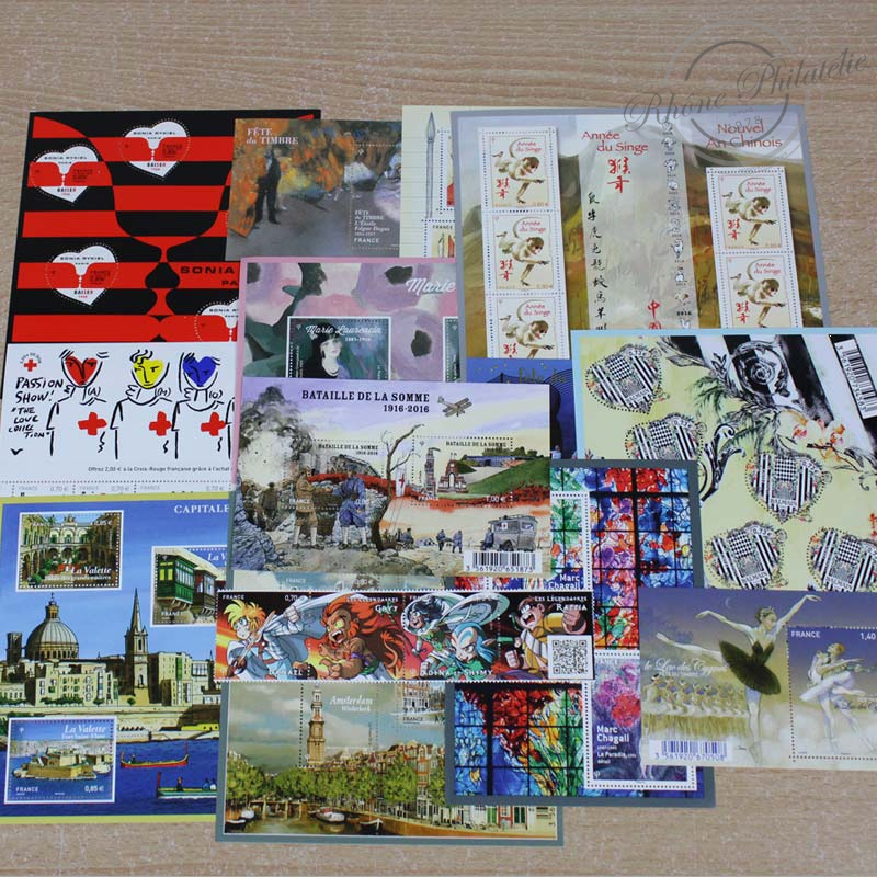 LOT DE TIMBRES DIVERS EN EUROS, TIMBRES NEUFS** APRES 2014, VF 400€