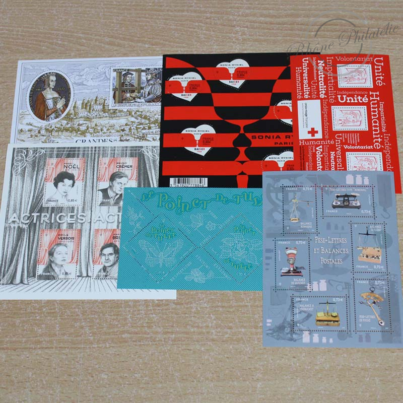 LOT DE TIMBRES DIVERS EN EUROS, TIMBRES NEUFS**2014-17, VF 189,37€