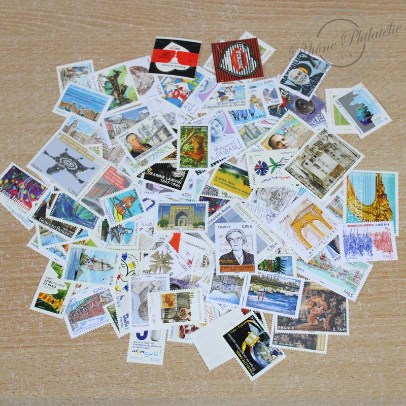 LOT DE TIMBRES DIVERS EN EUROS, TIMBRES NEUFS**2014-17, VF 189,37€