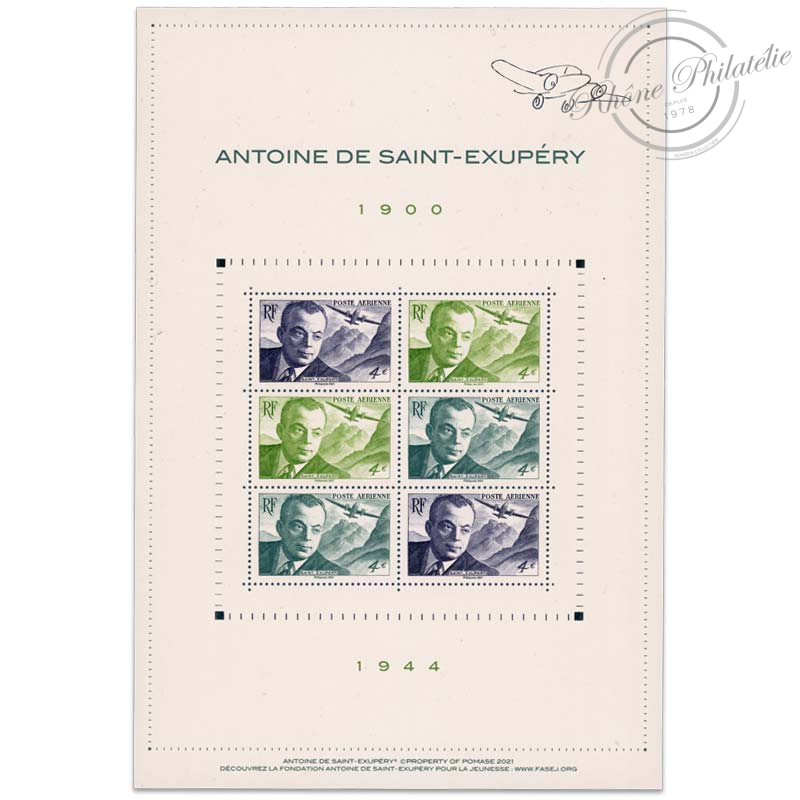 FRANCE POSTE AERIENNE N°F86, ANTOINE DE SAINT EXUPERY DE QUALITE LUXE-2021
