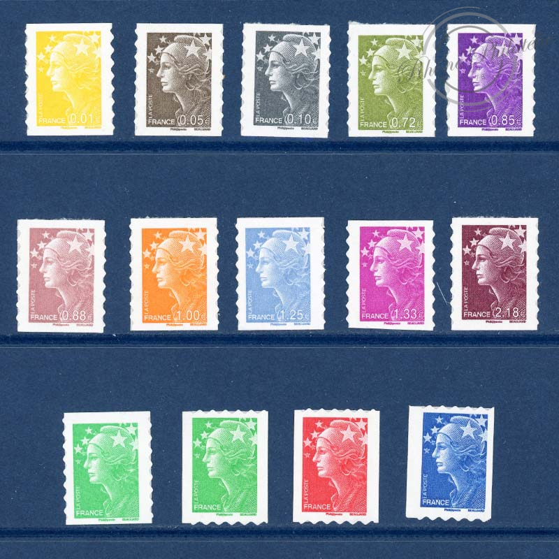 FRANCE SERIE N°208 A 221, TIMBRES AUTOADHESIFS NEUFS**