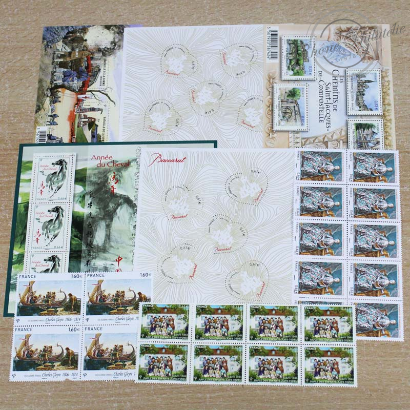 LOT DE TIMBRES DIVERS EN EUROS, TIMBRES NEUFS**2014-17, VF 153.8€