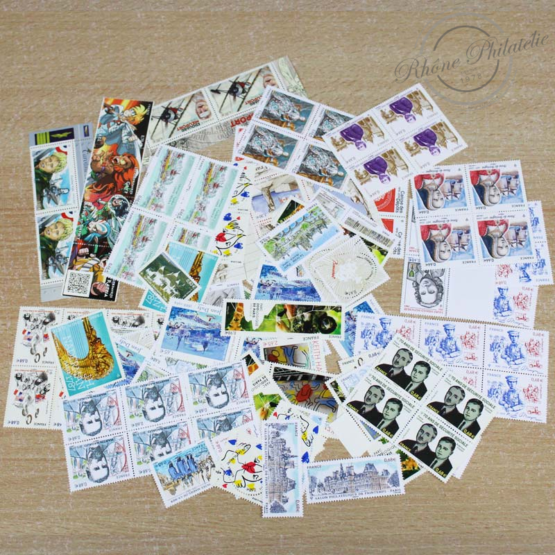 LOT DE TIMBRES DIVERS EN EUROS, TIMBRES NEUFS**2014-17, VF 153.8€