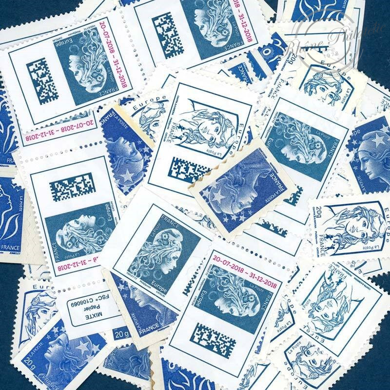 LOT DE 77 TIMBRES A VALIDITES PERMANENTES LETTRES EUROPE 20G