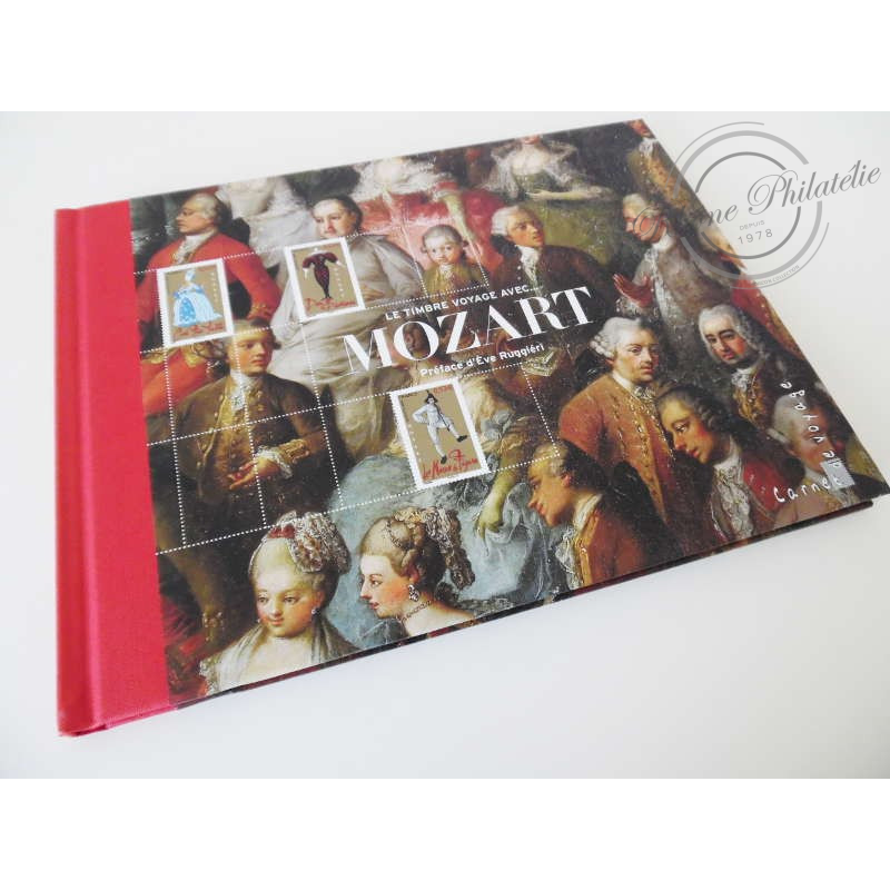 FRANCE, LIVRE DES TIMBRES " LE TIMBRE VOYAGE AVEC MOZART " ANNÉE 2006