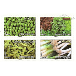 CARNET FRANCE BC739 DE TIMBRES POUR AFFRANCHIR 12 LETTRES 20g "LEGUMES"