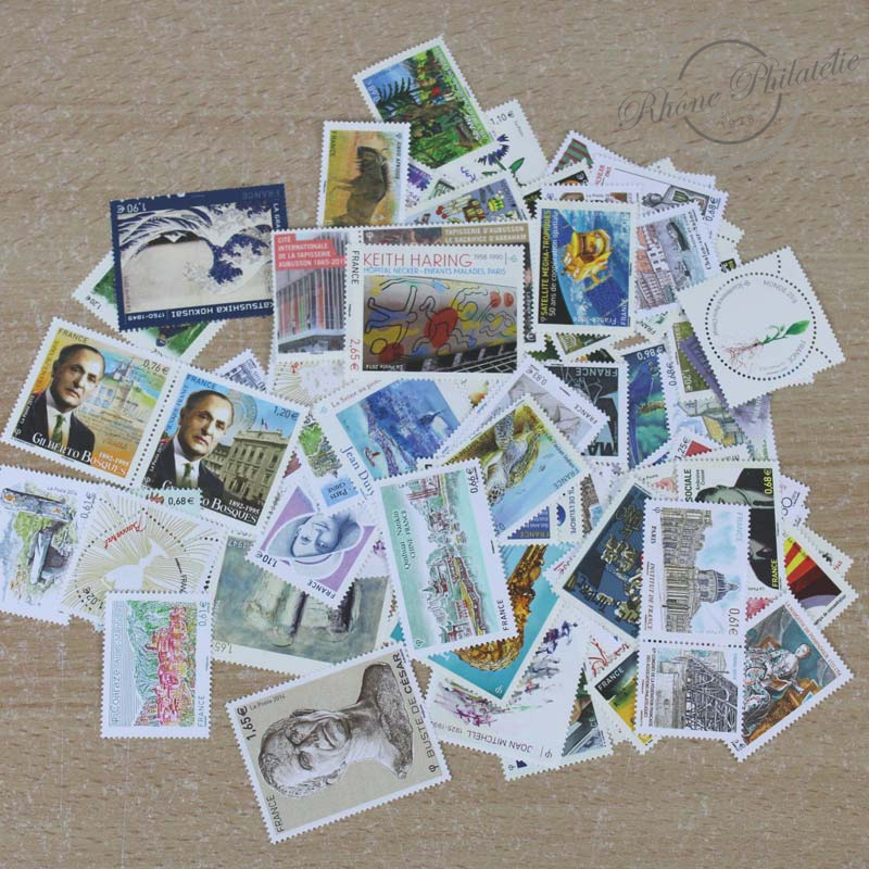 LOT DE TIMBRES DIVERS EN EUROS DE 2014 A 2015, VF 190€