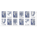 CARNET FRANCE 1517b MARIANNE BLEUE DE BEAUJARD COMPO VARIABLE, SANS N° DE LIASSE