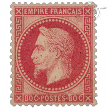 FRANCE N°32 TYPE NAPOLÉON, TIMBRE RARE, NEUF* ET SIGNÉ-1867