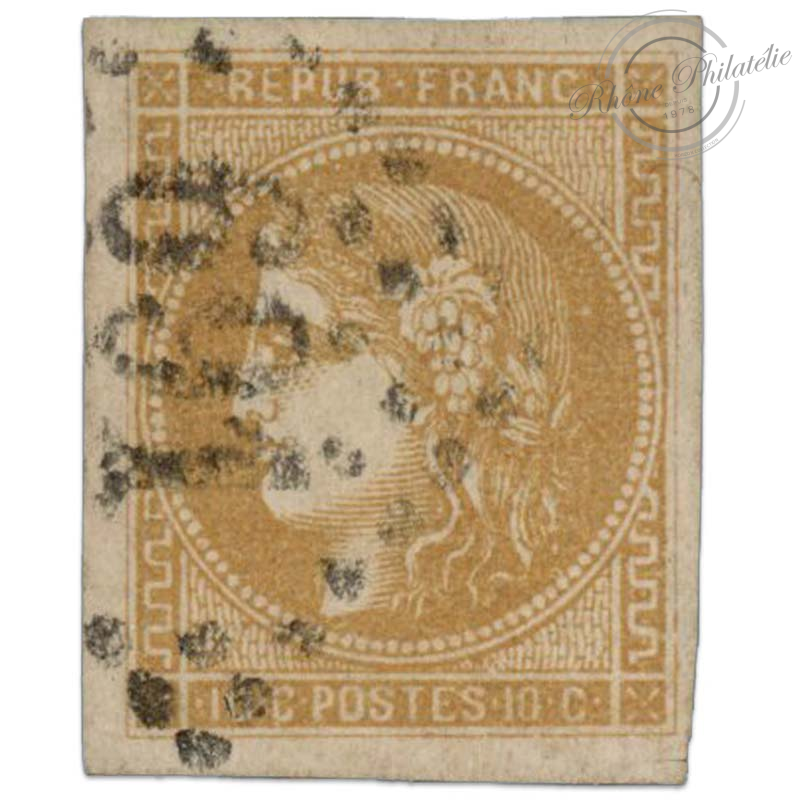 FRANCE, N°43A TYPE CERES, BEAU TIMBRE OBLITERÉ DE 1870
