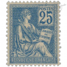 FRANCE N°118 TYPE MOUCHON 25C BLEU, TIMBRE NEUF* DE 1900-01