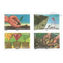 CARNET FRANCE BC526 DE TIMBRES POUR AFFRANCHIR 12 LETTRES 20g "POUR LA PLANETE"