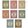 FRANCE TAXE N°55 A 62 RECOUVREMENTS, TIMBRES NEUF*1927-31