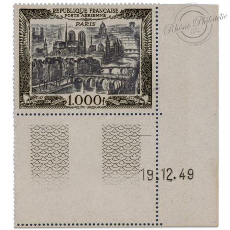 FRANCE PA N°29 VUE DE PARIS, TIMBRE NEUF-1950