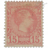MONACO N°5 PRINCE CHARLES III, 15C ROSE, TIMBRE POSTE NEUF* 1885