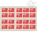 CARNET FRANCE 3085-C2 DE 20 TIMBRES 20g POUR AFFRANCHIR MARIANNE DU 14 JUILLET