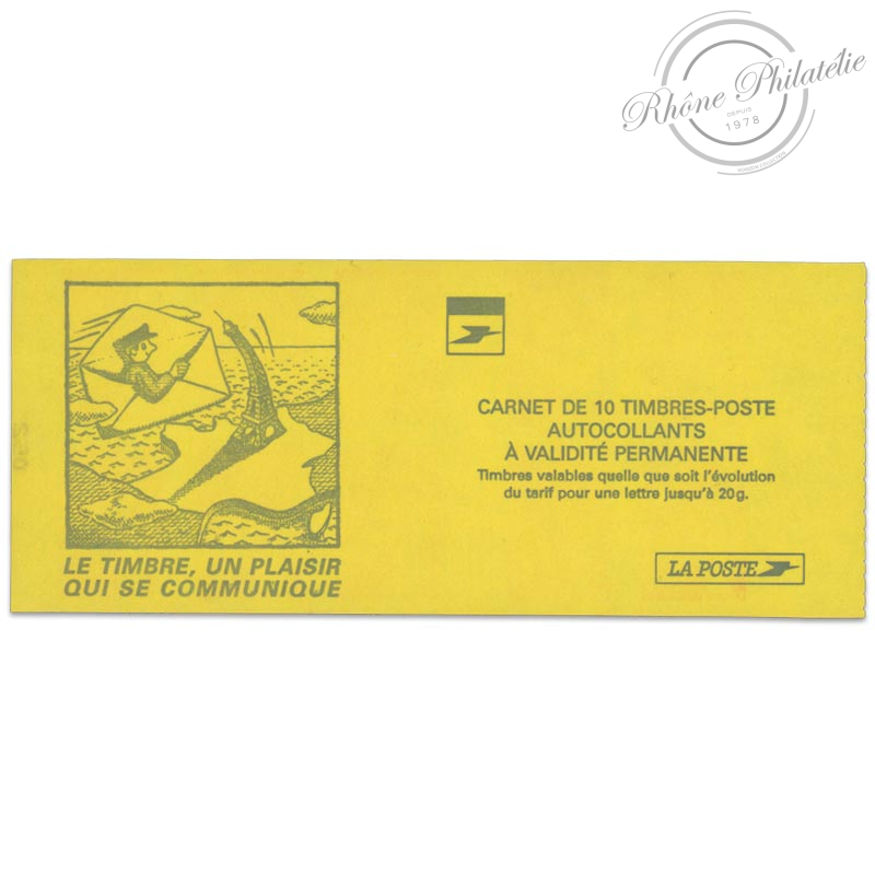 CARNET N°3085a-C2 DE 10 TIMBRES MARIANNE ROUGE DU 14 JUILLET