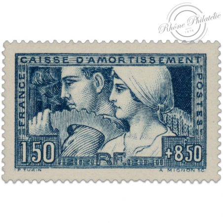 FRANCE N°252b TYPE 3 CAISSE D'AMORTISSEMENT, TIMBRE NEUF*,1928
