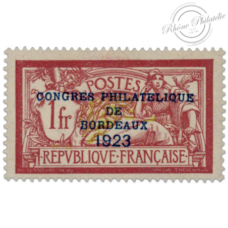 FRANCE N°182 CONGRÈS BORDEAUX, TIMBRE NEUF - 1923