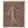 FRANCE N°133 SEMEUSE LIGNEE 30C LILAS, TIMBRE NEUF-1903