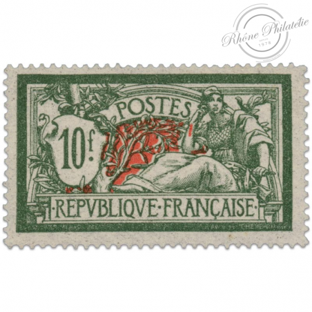 FRANCE N°207 TYPE MERSON 10 F, TIMBRE NEUF-1925-26