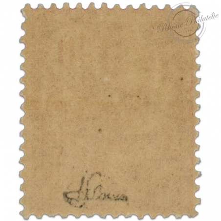 FRANCE N°124 TYPE MOUCHON 10 C, TIMBRE NEUF** SIGNÉ JF BRUN-1902