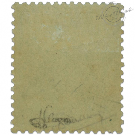 FRANCE N° 20 TYPE NAPOLEON 5C VERT, TIMBRE NEUF* SIGNÉ JF BRUN-1862