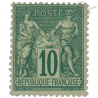 FRANCE N°76 TYPE SAGE 10C VERT, TIMBRE NEUF* SIGNÉ JF BRUN-1876, RARE