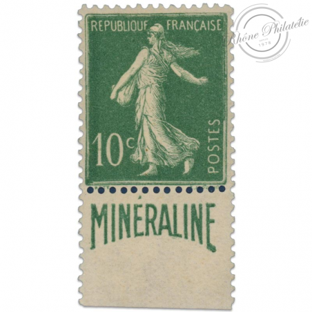 FRANCE N°188A SEMEUSE "MINERALINE", MAGNIFIQUE TIMBRE NEUF SIGNÉ JF BRUN-1924