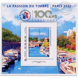 FRANCE BLOC N° 20 FFAP 2022 "100 ANS FFAP 1922-2022" TIMBRE AUTOADHÉSIF
