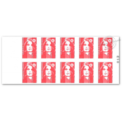 CARNET FRANCE 2807-C2 MARIANNE DE BRIAT 10 TIMBRES POUR AFFRANCHIR LETTRES 20g