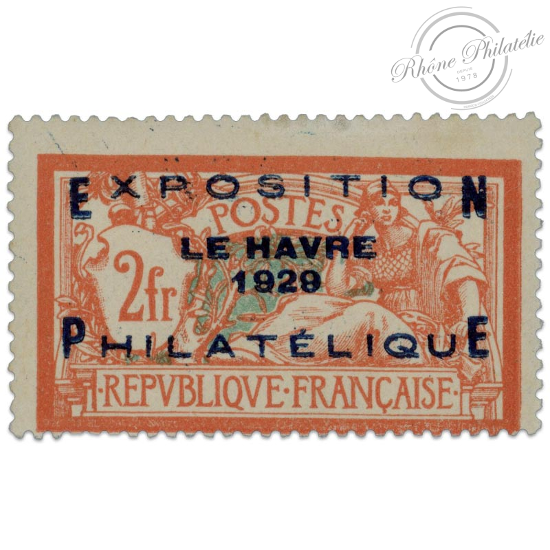 FRANCE N°257A, EXPOSITION DU HAVRE, TIMBRE NEUF GOMME SPLENDIDE SIGNÉ CALVES-1929
