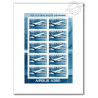 POSTE AÉRIENNE N° 69 "AIRBUS A380" 2006 COLLECTOR FEUILLE DE 10 TIMBRES NEUFS**