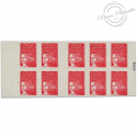 CARNET FRANCE 3085-C1 DE 10 TIMBRES POUR AFFRANCHIR MARIANNE ROUGE DU 14 JUILLET